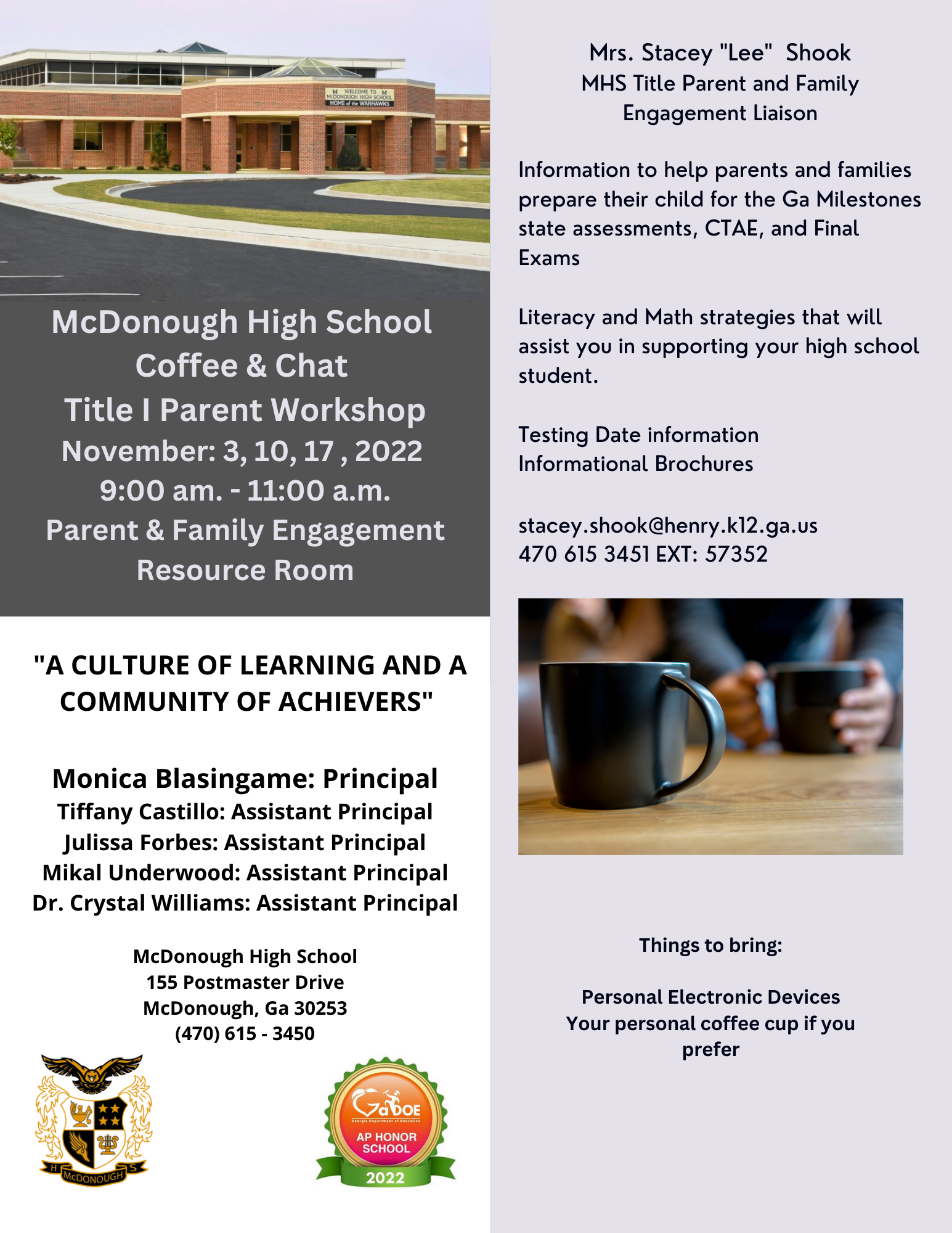  Parent Workshop